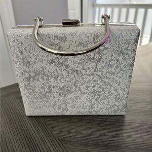 Jacquard Top Handle Miniature Crossbody Clutch